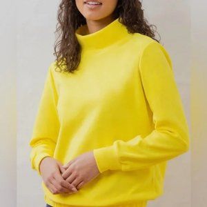 Dudley Stephens Baldwin Turtleneck In Terry Fleece Yellow Size S Small